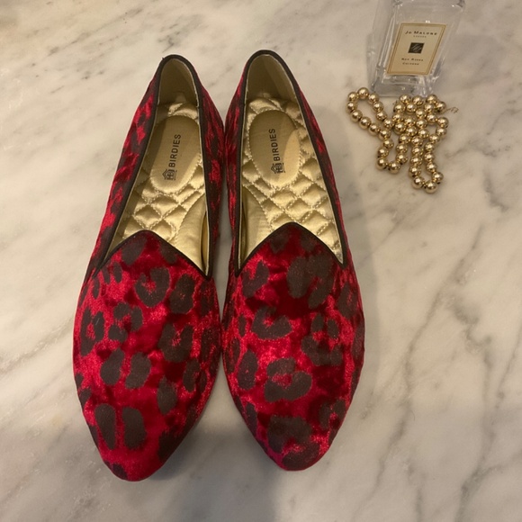 Birdies Red Leopard Flats— Women’s Size 6.5 – With Box & Dust Bag | EUC - Picture 2 of 7